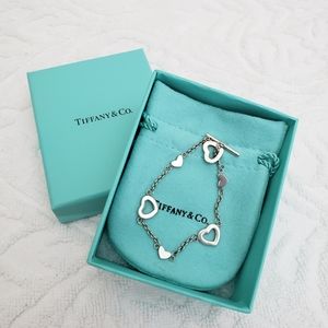 Tiffany & Co. open heart sterling silver bracelet